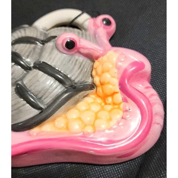 Vintage Ceramic Snail Figurine With Pink Gray Detailing - Picture 3 of 9